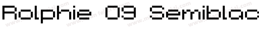 Rolphie 09 Semiblack字体转换